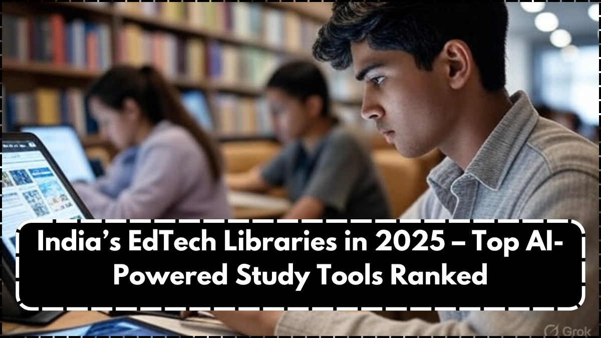 India’s EdTech Libraries in 2025 – Top AI-Powered Study Tools Ranked