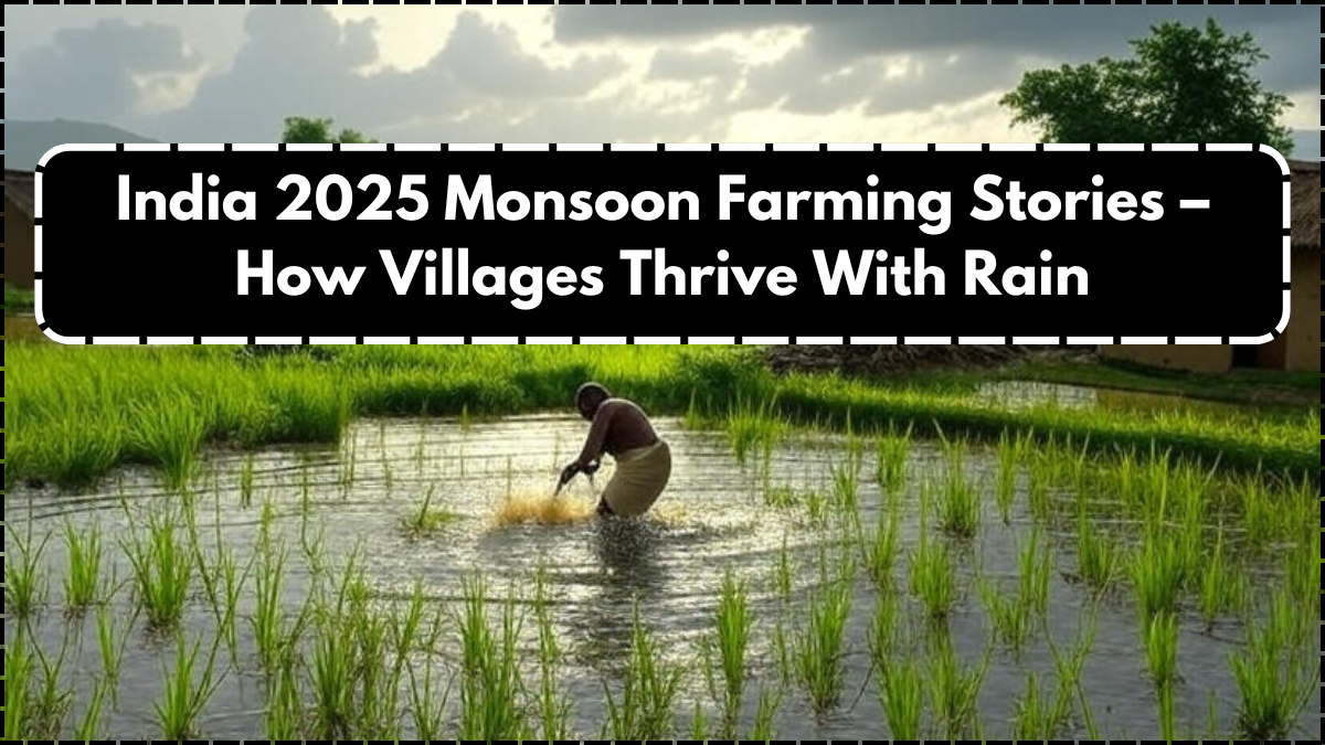 India 2025 Monsoon Farming Stories – How Villages Thrive With Rain