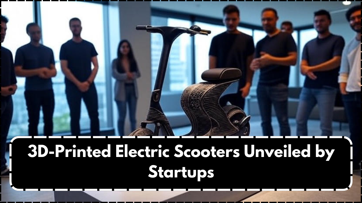 3D-Printed Electric Scooters Unveiled by Startups