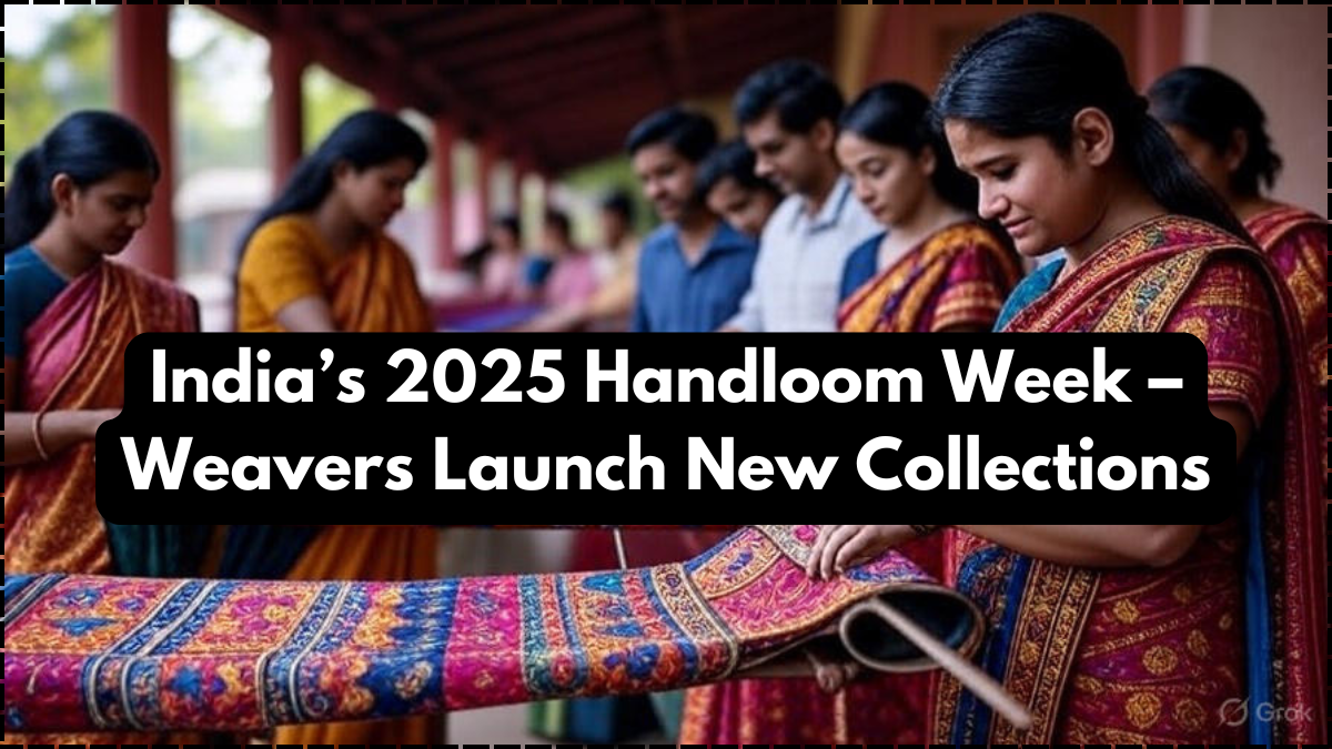 India’s 2025 Handloom Week – Weavers Launch New Collections