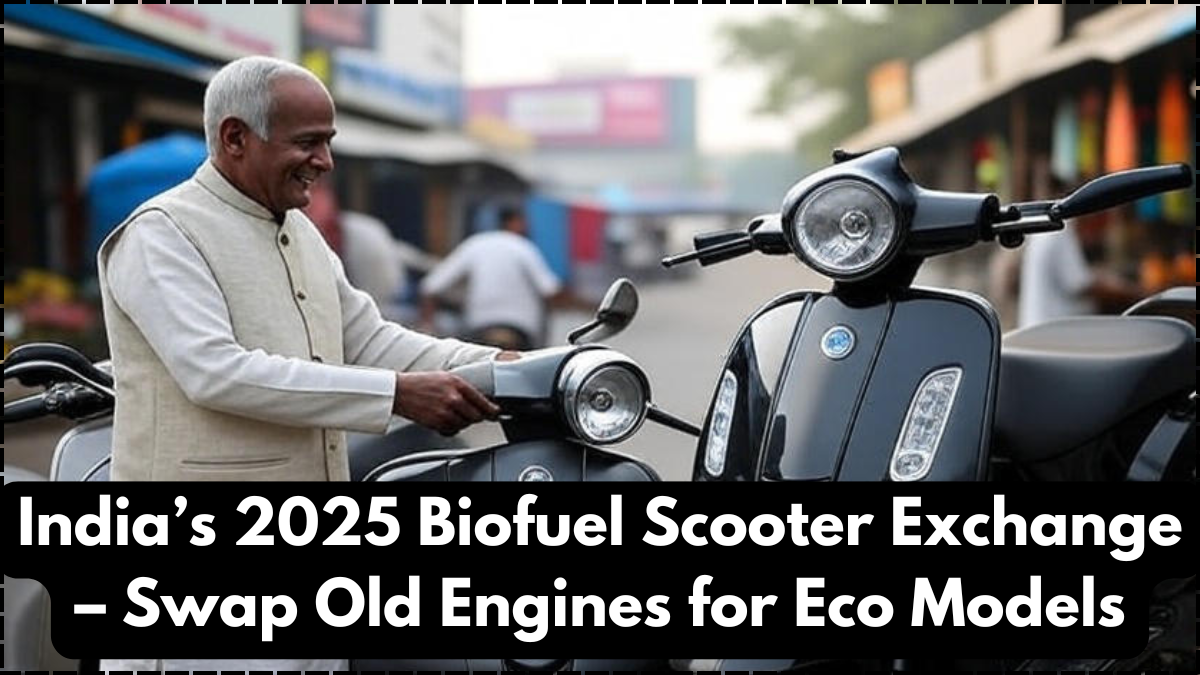 India’s 2025 Biofuel Scooter Exchange – Swap Old Engines for Eco Models