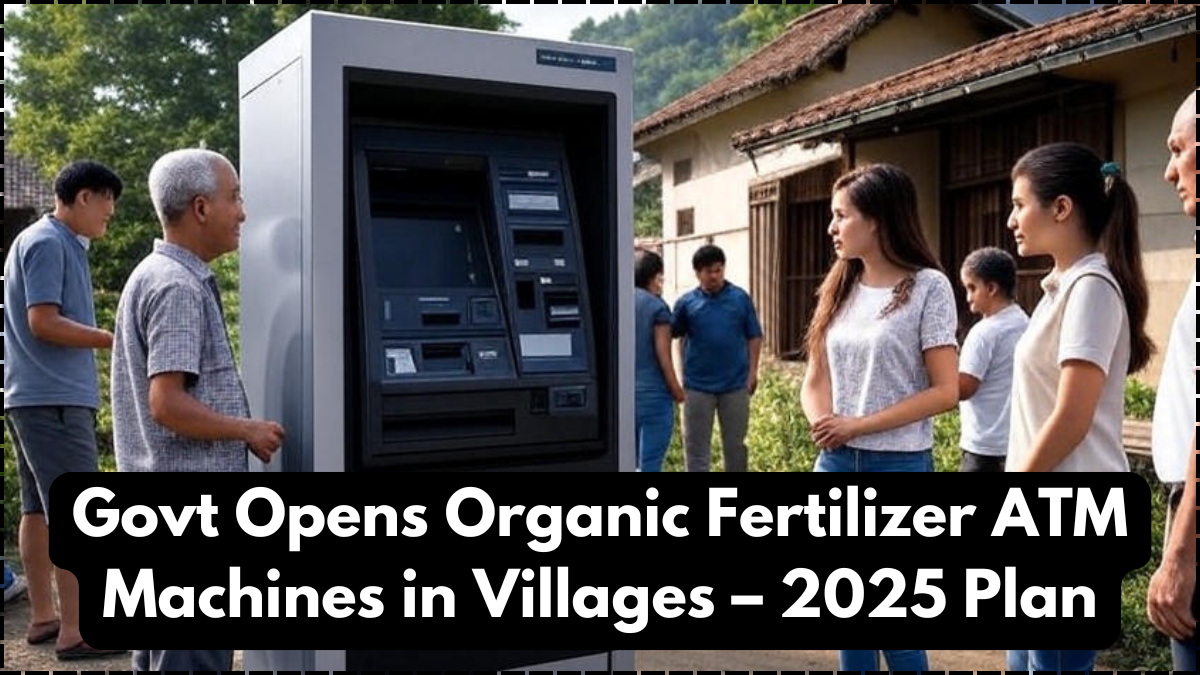 Govt Opens Organic Fertilizer ATM Machines in Villages – 2025 Plan