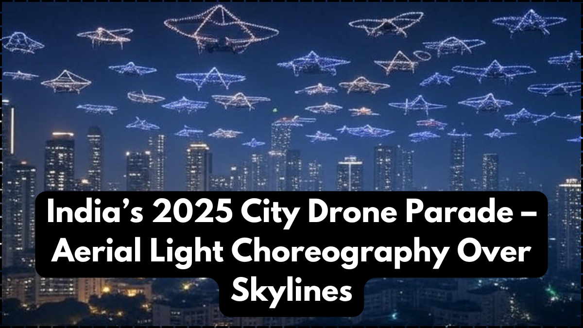 India’s 2025 City Drone Parade – Aerial Light Choreography Over Skylines