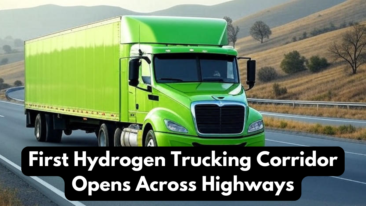 First Hydrogen Trucking Corridor Opens Across Highways
