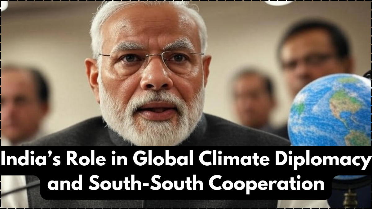 India’s Role in Global Climate Diplomacy and South-South Cooperation