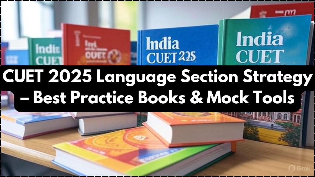 CUET 2025 Language Section Strategy – Best Practice Books & Mock Tools