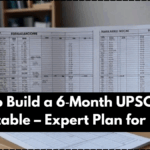 How to Build a 6‑Month UPSC Study Timetable – Expert Plan for 2025